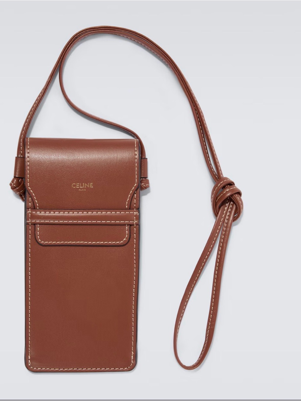 CELINE CL40299U Sunglasses in 55K Shiny Havana/Gradient Brown + Leather Case - Picture 4 of 4
